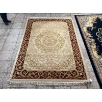 Китайский шерстяной ковер 0054011 Бежевый-красный